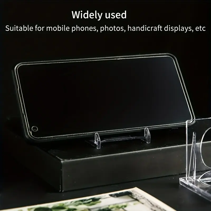 3PCS/5PCS/10pcs Mini Acrylic Plate Stands Adjustable for Picture Plate Easels Display Stands Multipurpose Display Holder