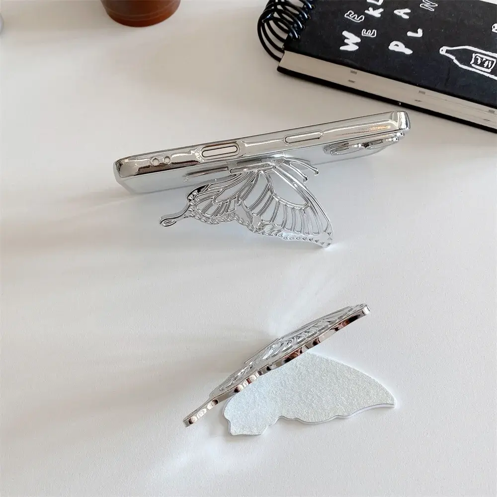 New Butterfly Magnetic Finger Ring Holder For iPhone 15 14 13 12 11 Plus Pro Max X XR 7 Girl Bracket Smartphone Accessorie