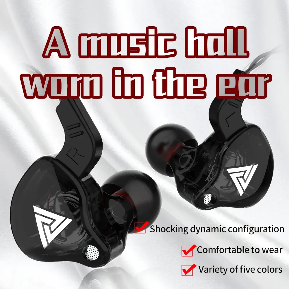 HiFi Wired Earphones 35MM in Ear with Microphone Original Copper Driver Sport Headphones Bass Stereo Music Earbuds