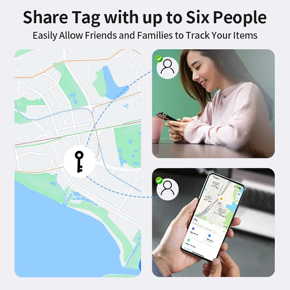 GPS Tracker Smart Pets Bag Wallet Finder for Apple Finder Air Tag Tracking Locator Anti-Lost Reminder Device