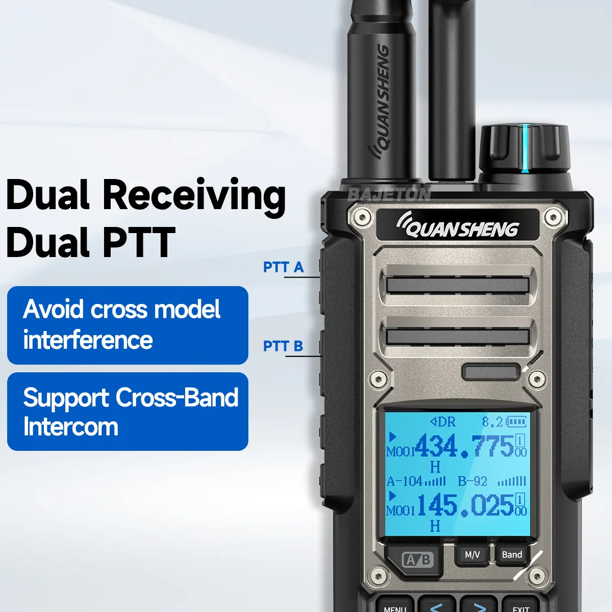 Quansheng TK11 8 Walkie Talkie Two Way Radio Portable Long Range 10W Transceiver Ham Amateur CB Shortwave Receiver NOAA TK11 5