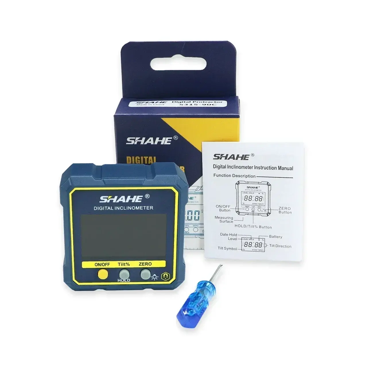 SHAHE Magnetic Digital Electronic Level and Angle Finder Gauge Bevel Box Angle Measurement Tool