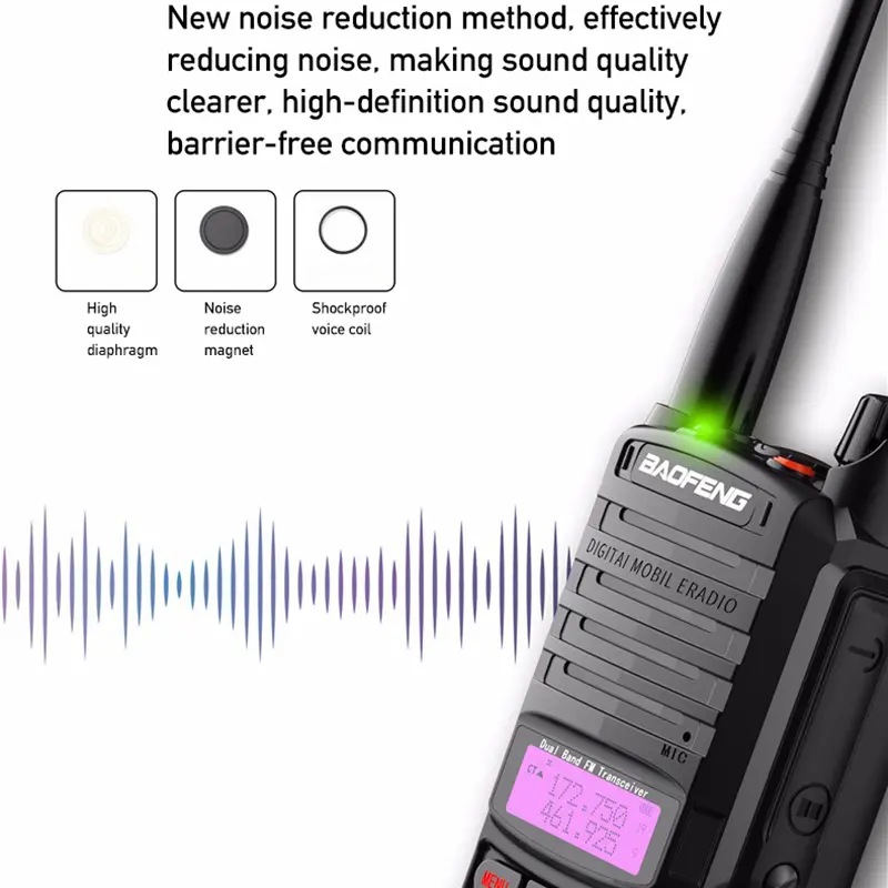 Baofeng UV-9R Plus 15W IP68 Waterproof Walkie Talkie Dual Band 16KM Long Range Portable VHF/UHF Transceiver CB Hunting Ham Radio