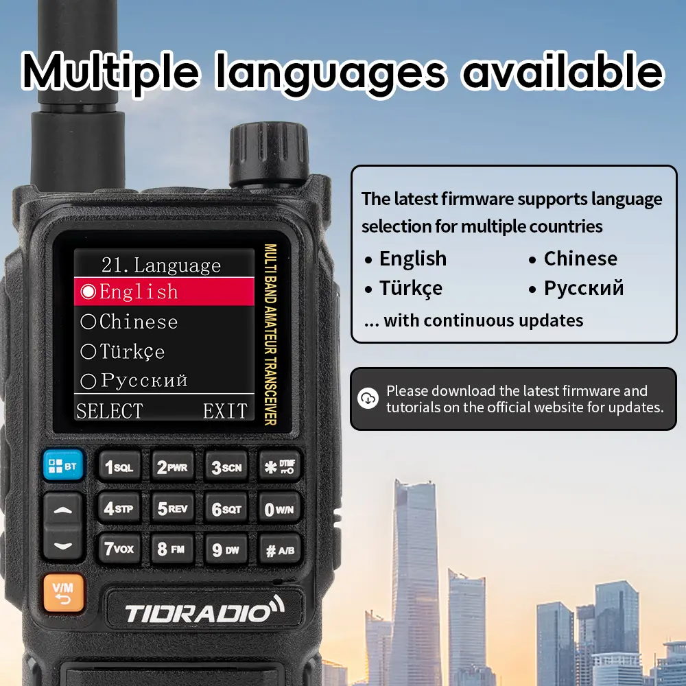 TIDRADIO H3 Plus Global Walkie Talkie Repeater Bluetooth Answerphone Air Band Long Range Radio Hiking Standby Cycling Team