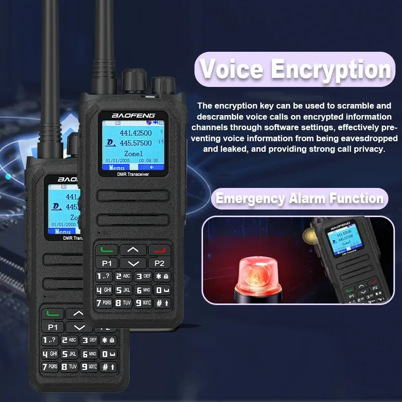 Baofeng DMR Digital Walkie Talkie DM-1701A Open GD77 Dual Band Dual Mode Analog Dual Time Slot Tier 1+2 Radio Upgrade DM-1701