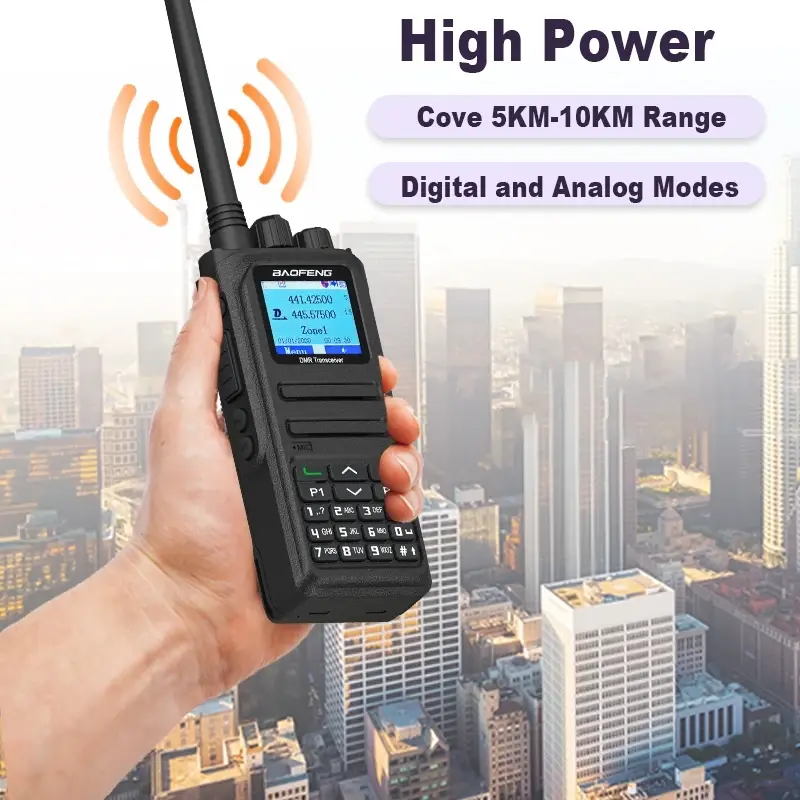 Baofeng DMR Digital Walkie Talkie DM-1701A Open GD77 Dual Band Dual Mode Analog Dual Time Slot Tier 1+2 Radio Upgrade DM-1701