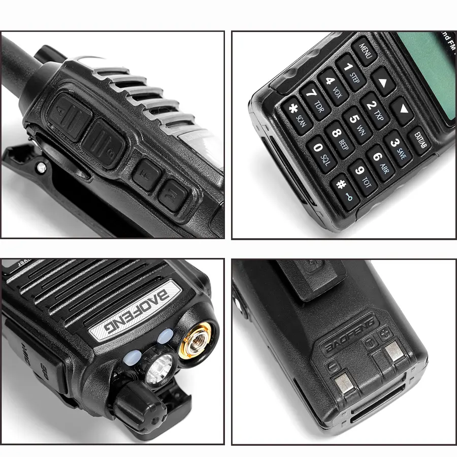 High Power 8W Baofeng UV-82 Walkie Talkie UV82 Dual Band VHF UHF FM Transceiver 10KM Long Range Hunting Two Way Ham CB Radio