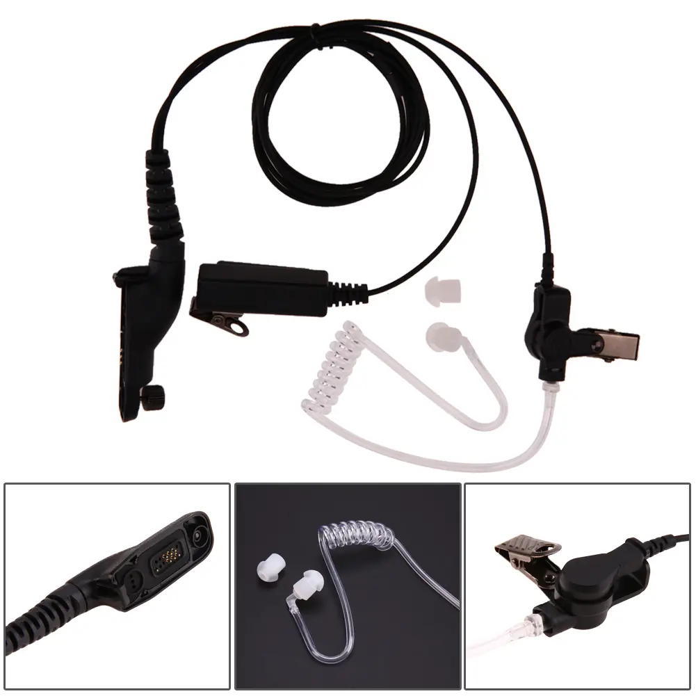 Air Acoustic Tube Earpiece PTT Mic Headset for Motorola XiR P8668 P8268 P8260 P8268 P8620 P8628 APX Series 2000 4000 6000 7000