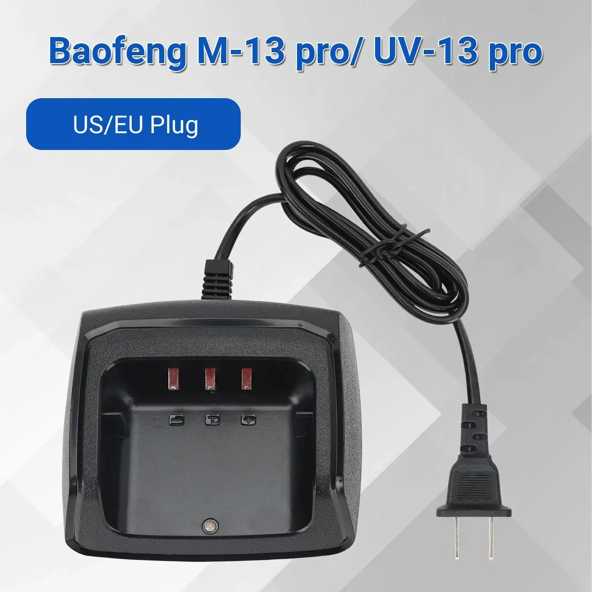 Baofeng UV 13 Battery Charger For Walkie Talkie UV K5M UV K5 Plus UV 8R Base Desktop Charger Station Two Way Radio Accessories
