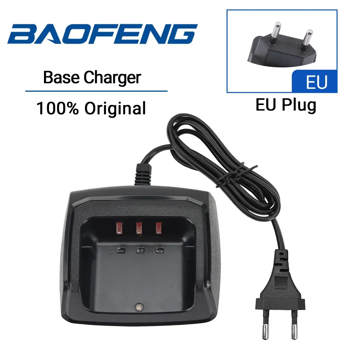 Baofeng UV 13 Battery Charger For Walkie Talkie UV K5M UV K5 Plus UV 8R Base Desktop Charger Station Two Way Radio Accessories