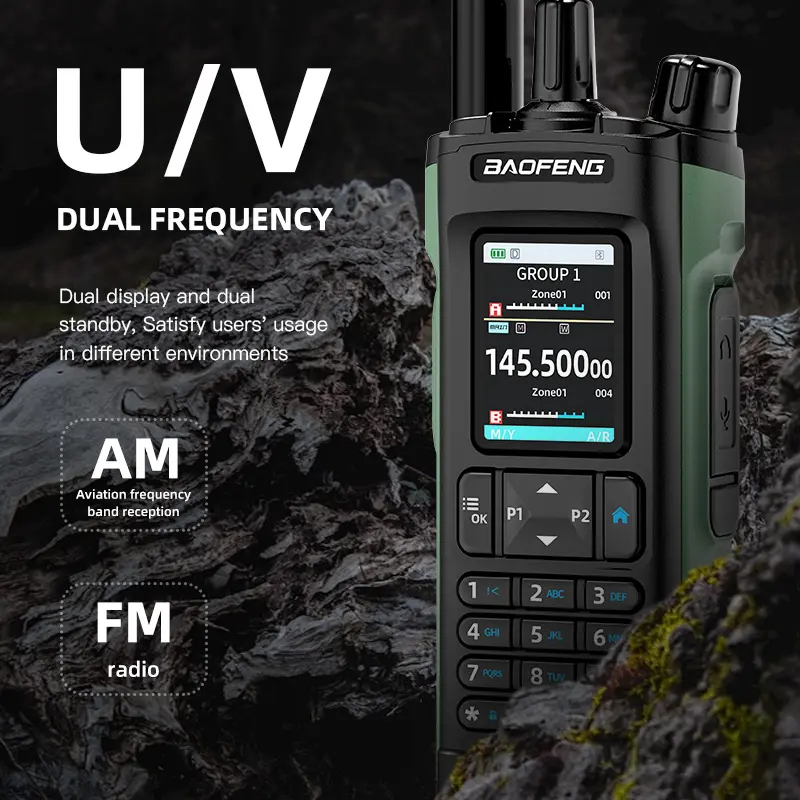 New BAOFENG DM32 Walkie Talkie DMR GPS 10W   Programming Multi Band Wireless Copy Frequency Type-C UV32 Ham 2 Way Ra