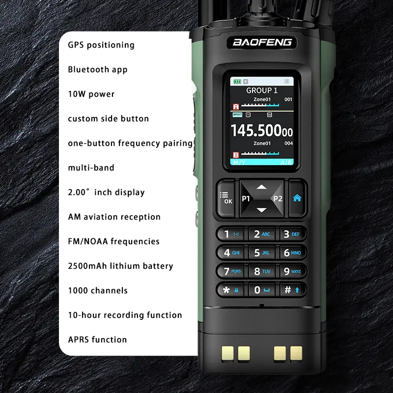 New BAOFENG DM32 Walkie Talkie DMR GPS 10W   Programming Multi Band Wireless Copy Frequency Type-C UV32 Ham 2 Way Ra
