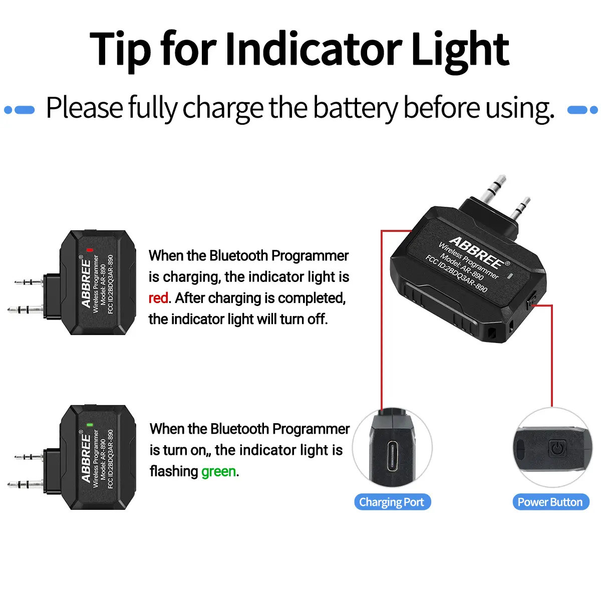 Walkie Talkie Programmer Wireless Bluetooth Program Phone APP Programming forbaofeng UV-21 BF-888S UV-5RH Quansheng UV-K6 K5