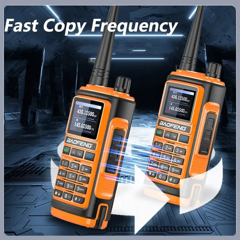 Baofeng UV-17 Pro Max GPS Walkie Talkie Six-Band High Power Long Range Wireless Copy Frequency Two Way Radio Type-C 999 CH NOAA