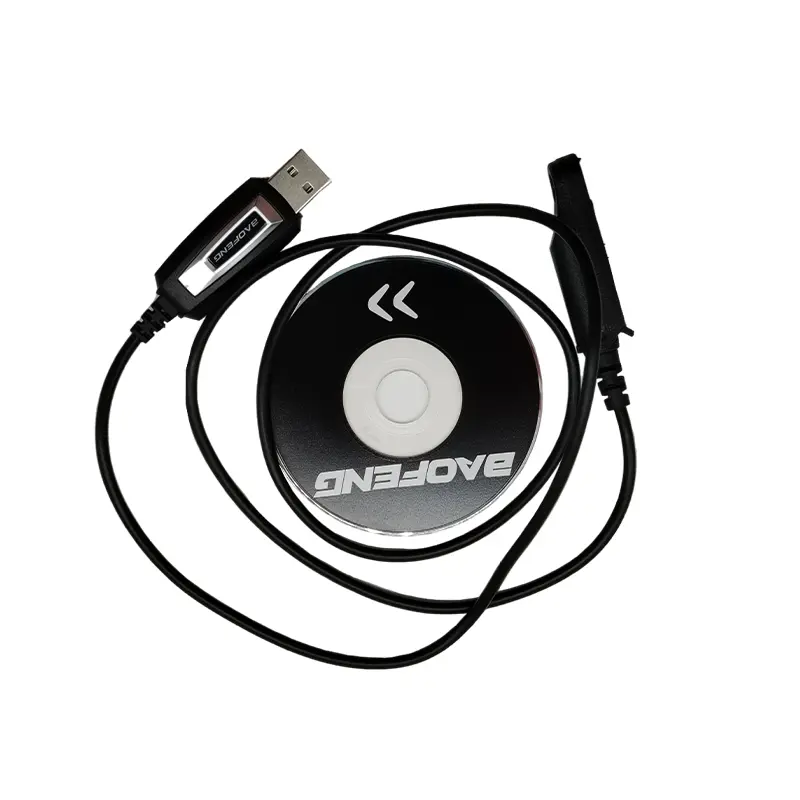 Baofeng USB Programming Cable With CD Driver For BaoFeng UV-9R Pro UV9R Plus GT-3WP BF-9700 A58 T56 S56 Waterproof Walkie Talkie