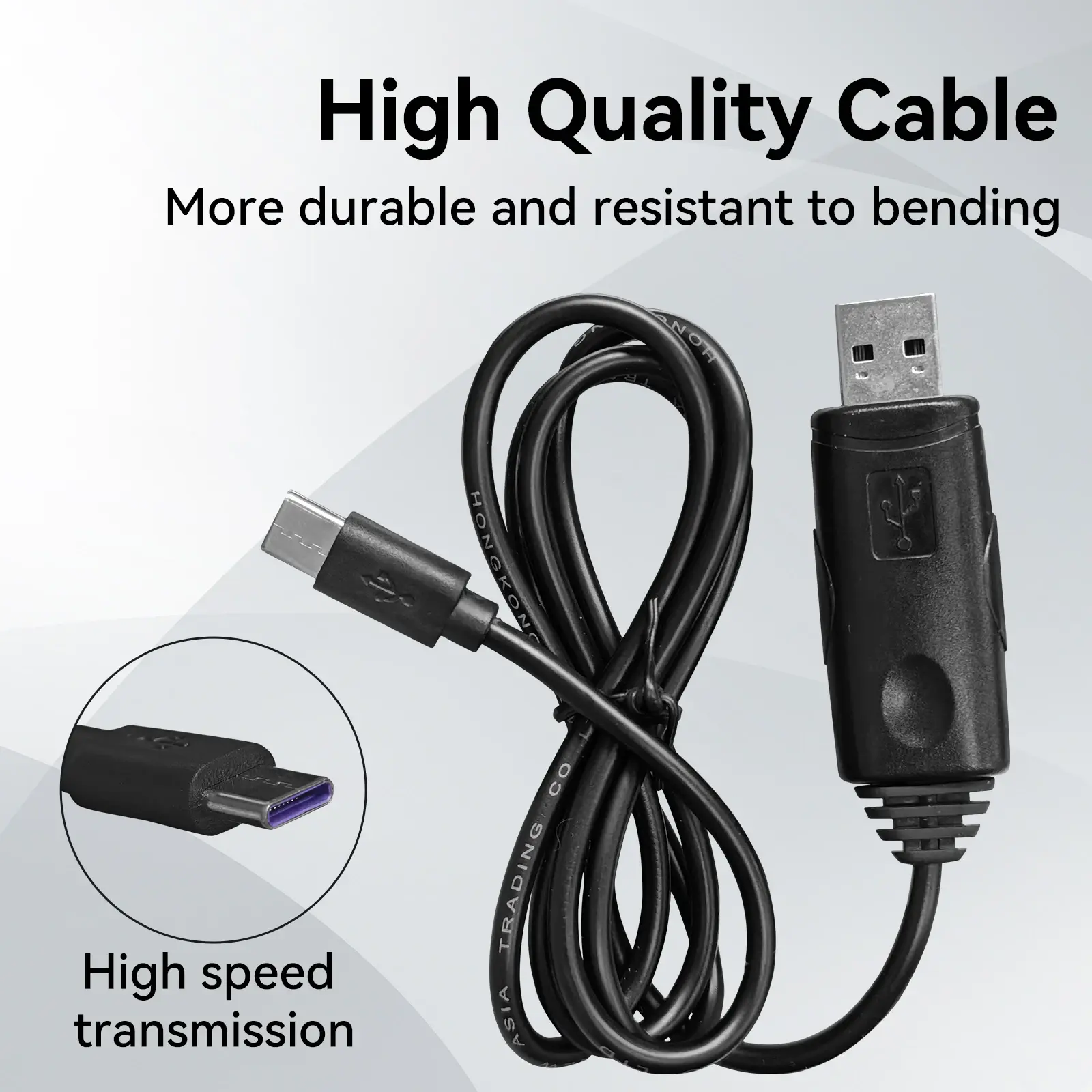Radtel USB Programming Cable Type C Interface For Radtel RT-880 RT-880G RT-6D UV-98 plus R5000 R6000 Ham Radio Walkie Talkie
