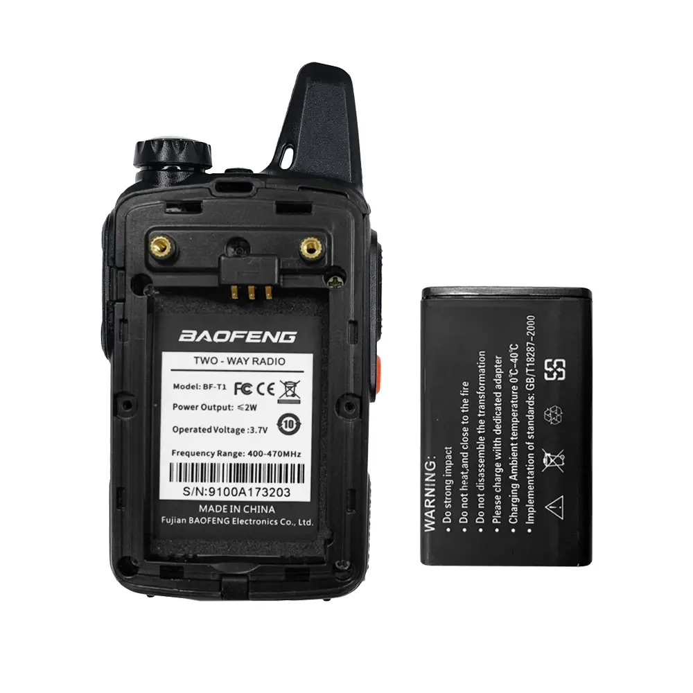 BAOFENG BF-T1 3.7V 1500mAh Li-ion Battery Spare for Baofeng BF T1 Walkie Talkie bf-t1 Ham Radio Accessories Two Way Radio