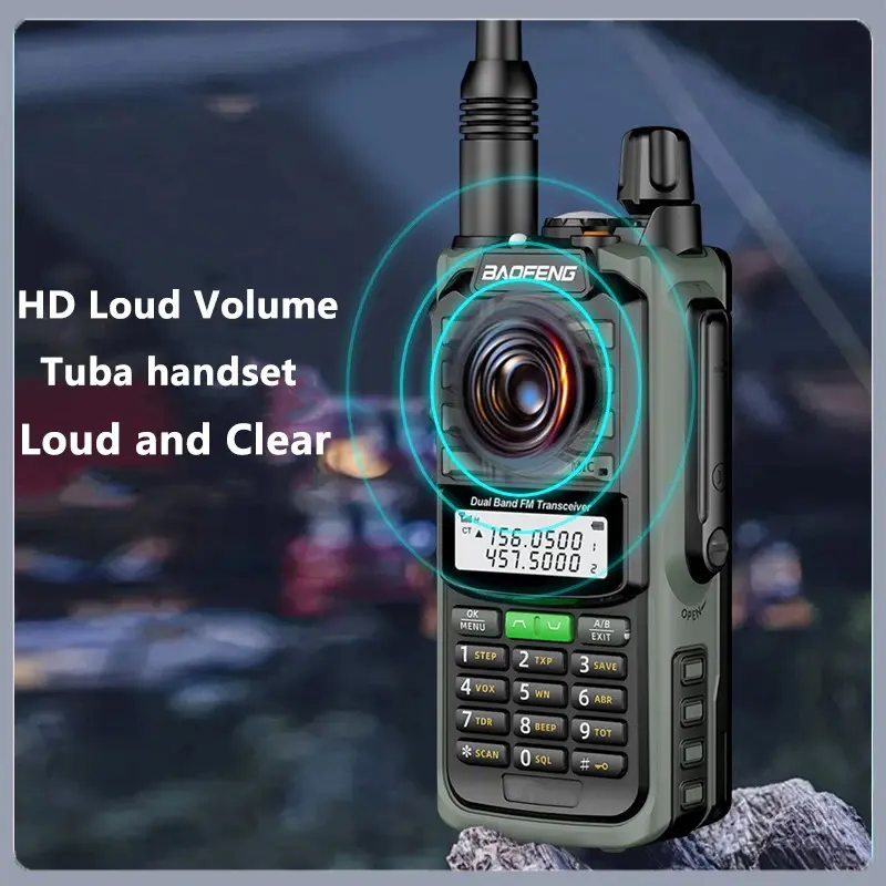 2 PCS BAOFENG UV68 Pro Max V2 10W UHF/VHF Dual Band TypeC Charger IP68 Waterproof CB Radio Long Range Ham Radio Walkie Talkie 9R