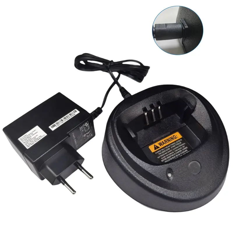 WPLN4137 Battery Charger Compatible with Motorola GP3688 GP3188 XIRP3688 NNTN4497 WPLN4138 Two Way Radio Charging Dock Base Plug
