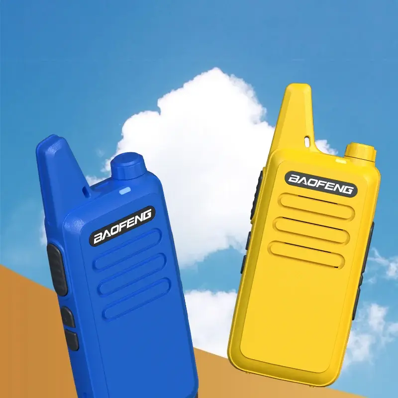 2PCS Baofeng BF-T20D Mini Walkie Talkie 5W USB-C Charge 1500mAh Portable Two Way Radio Upgrade of BF-C5 for Hunting Child's Gift