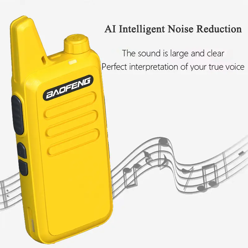 2PCS Baofeng BF-T20D Mini Walkie Talkie 5W USB-C Charge 1500mAh Portable Two Way Radio Upgrade of BF-C5 for Hunting Child's Gift