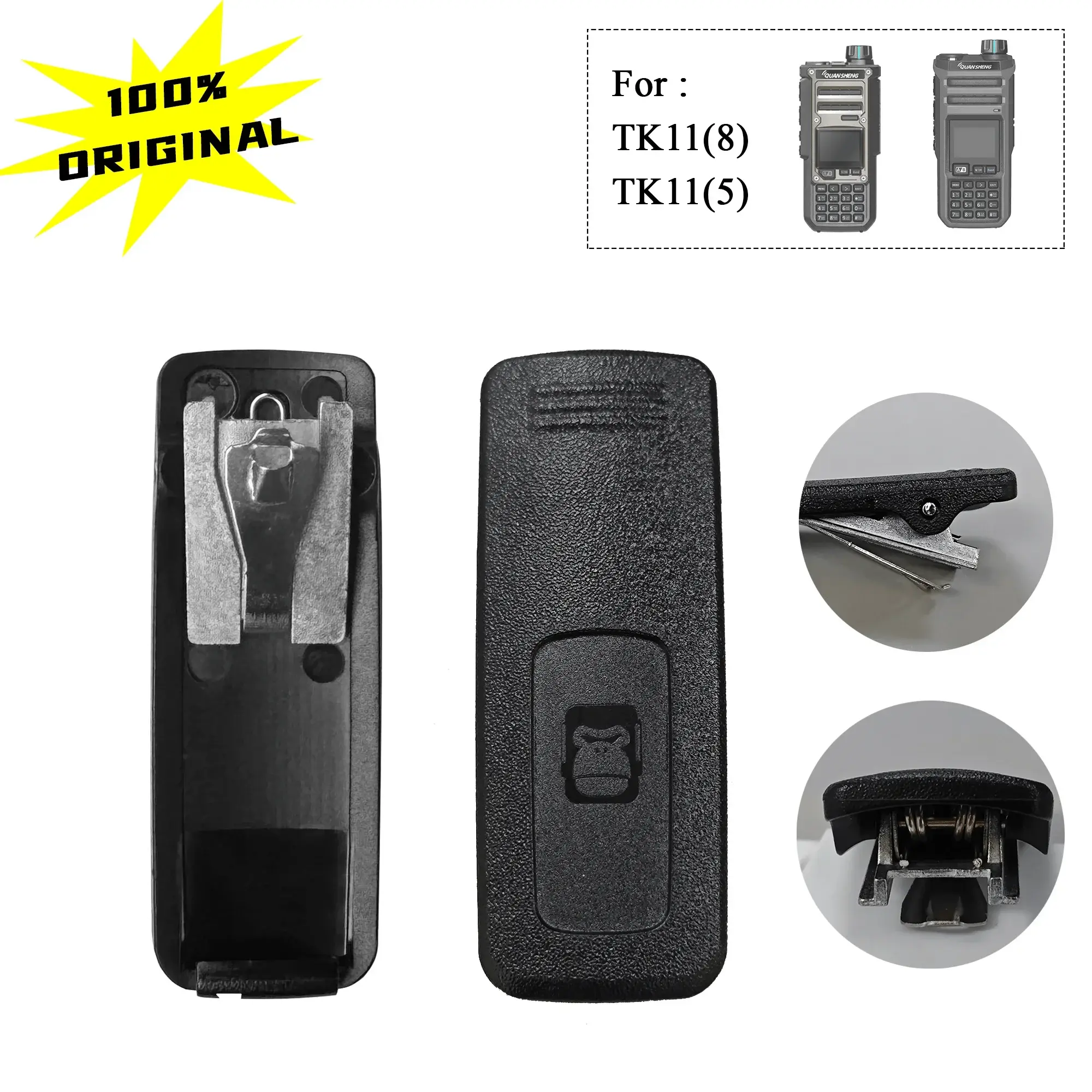 Quansheng TK11 8 Walkie Talkie Belt Clip Hoster TK11 5 Back Clip Clamp Durable Replacement Original TK11(8)(5) Radio Accessories