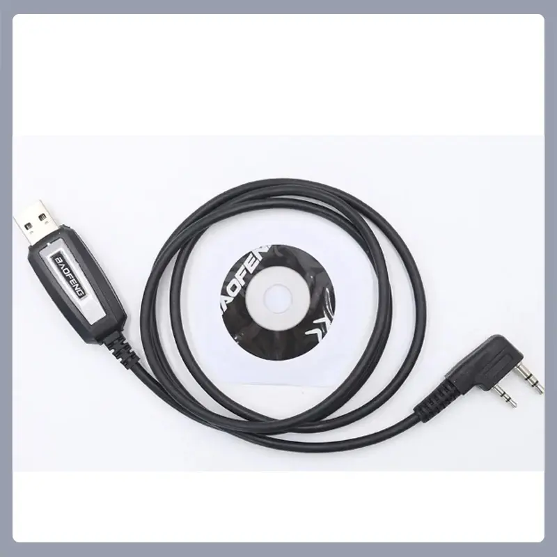 Baofeng USB Programming Cable UV-21 18Pro 17Plus V2 Quansheng UVK5 UVK6 TG-UV2 Programming Cable CD Software Radio Accessories