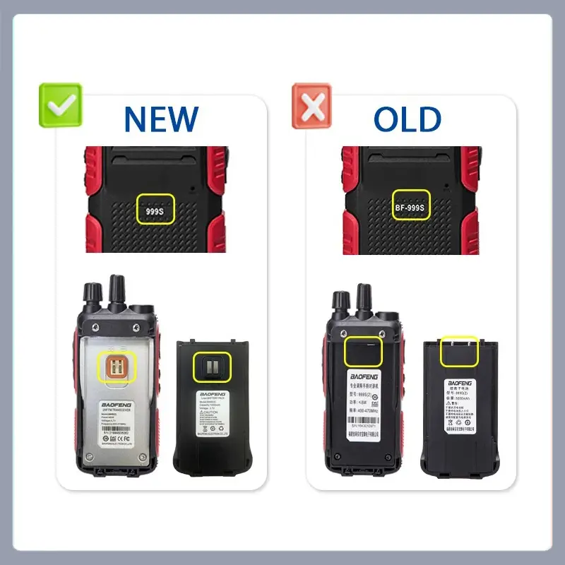 Baofeng BF-999S WalkieTalkie 2-5KM UHF Military Radio Two Way Ham Radio FM Transceiver CB Radios 3-5KM BF999s Update of 777S