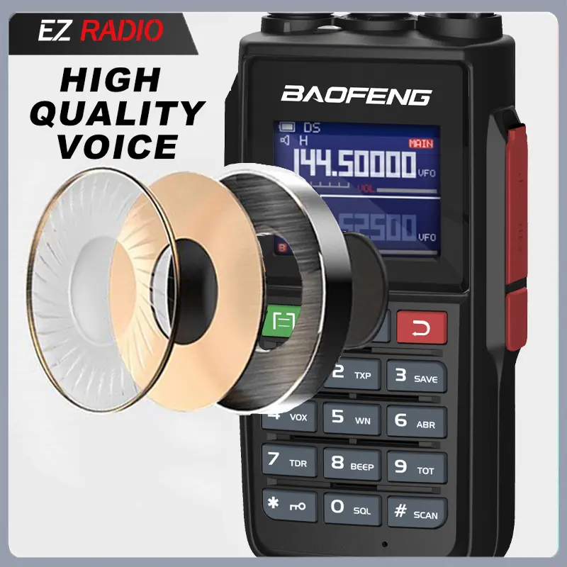 Baofeng UV-22 Pro Max Walkie Talkie with LCD TPC Charge 5-10W FM Radio 200-260MHz Long Range NOAA 999 Channels UV-22L UV-G26 Pro