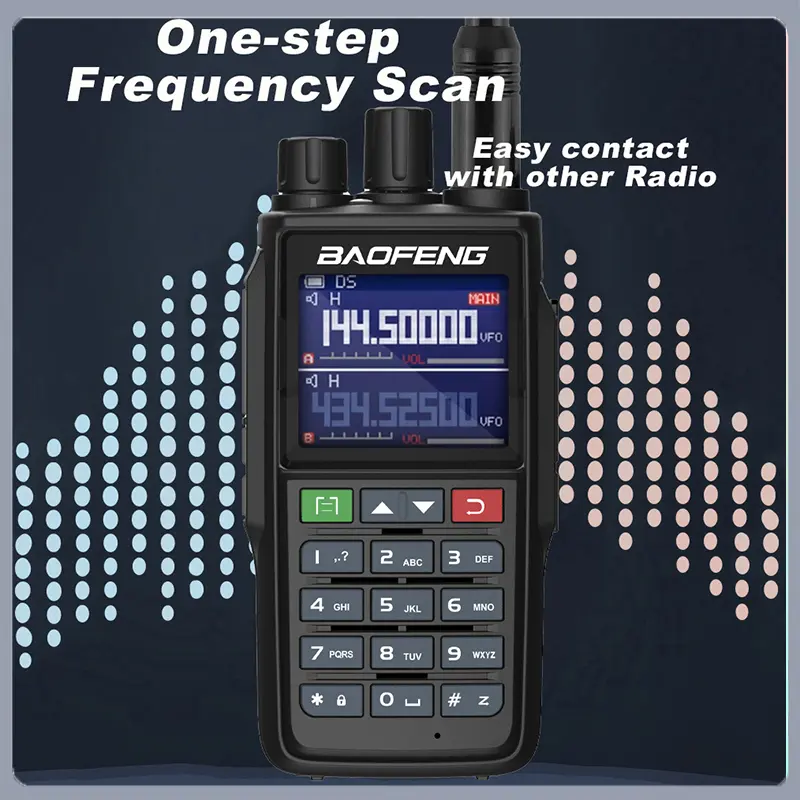 Baofeng UV-22 Pro Max Walkie Talkie with LCD TPC Charge 5-10W FM Radio 200-260MHz Long Range NOAA 999 Channels UV-22L UV-G26 Pro