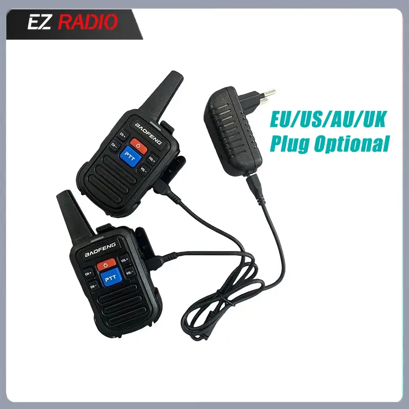1/2/4 PCSBaofeng BF-C50 Mini Walkie Talkie UHF 400-480mhz Dual PTT Kid's Woki Toki TPC Charging HF Transceiver Children's Gift