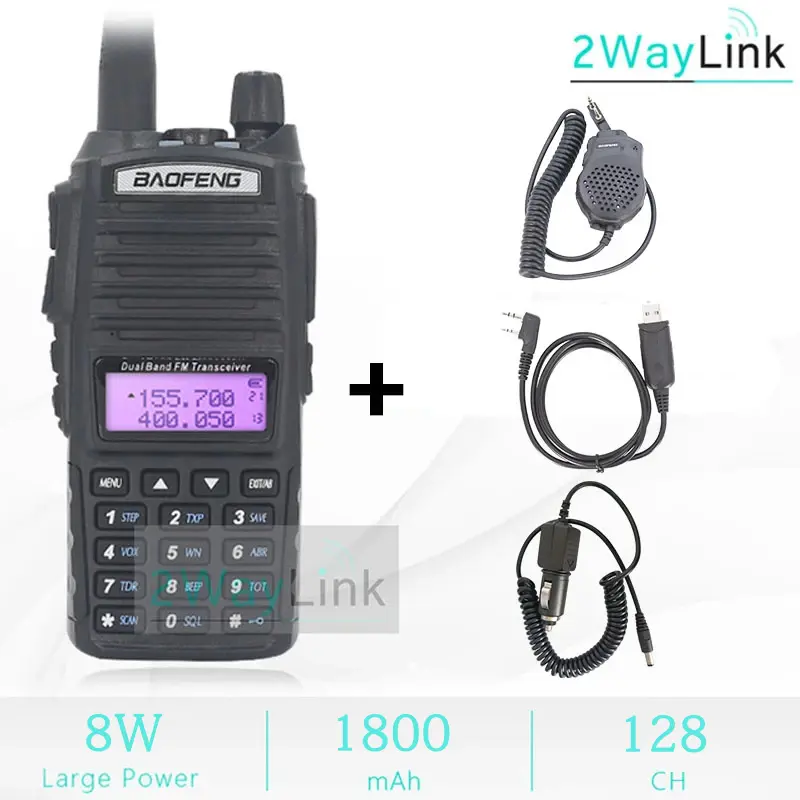Baofeng Walkie Talkie 2 Way Ham radio comunicador UV 82 Dual PTT 8W 5W 10KM Dual Band UV-82 UHF VHF UV82 UV 5R 9R 13 UV16 Radios