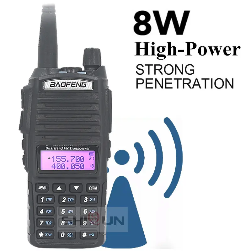 Baofeng Walkie Talkie 2 Way Ham radio comunicador UV 82 Dual PTT 8W 5W 10KM Dual Band UV-82 UHF VHF UV82 UV 5R 9R 13 UV16 Radios