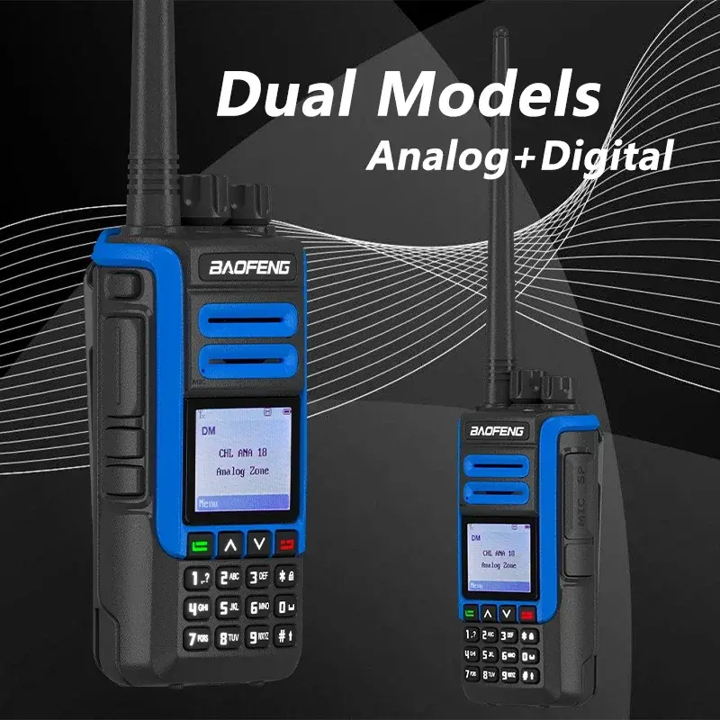 Baofeng DR-1802U AES-256 Encryption DMR Digital UHF:400-470MHz Walkie Talkie Long Range 1024 Channels  Dual Models Two Way Radio