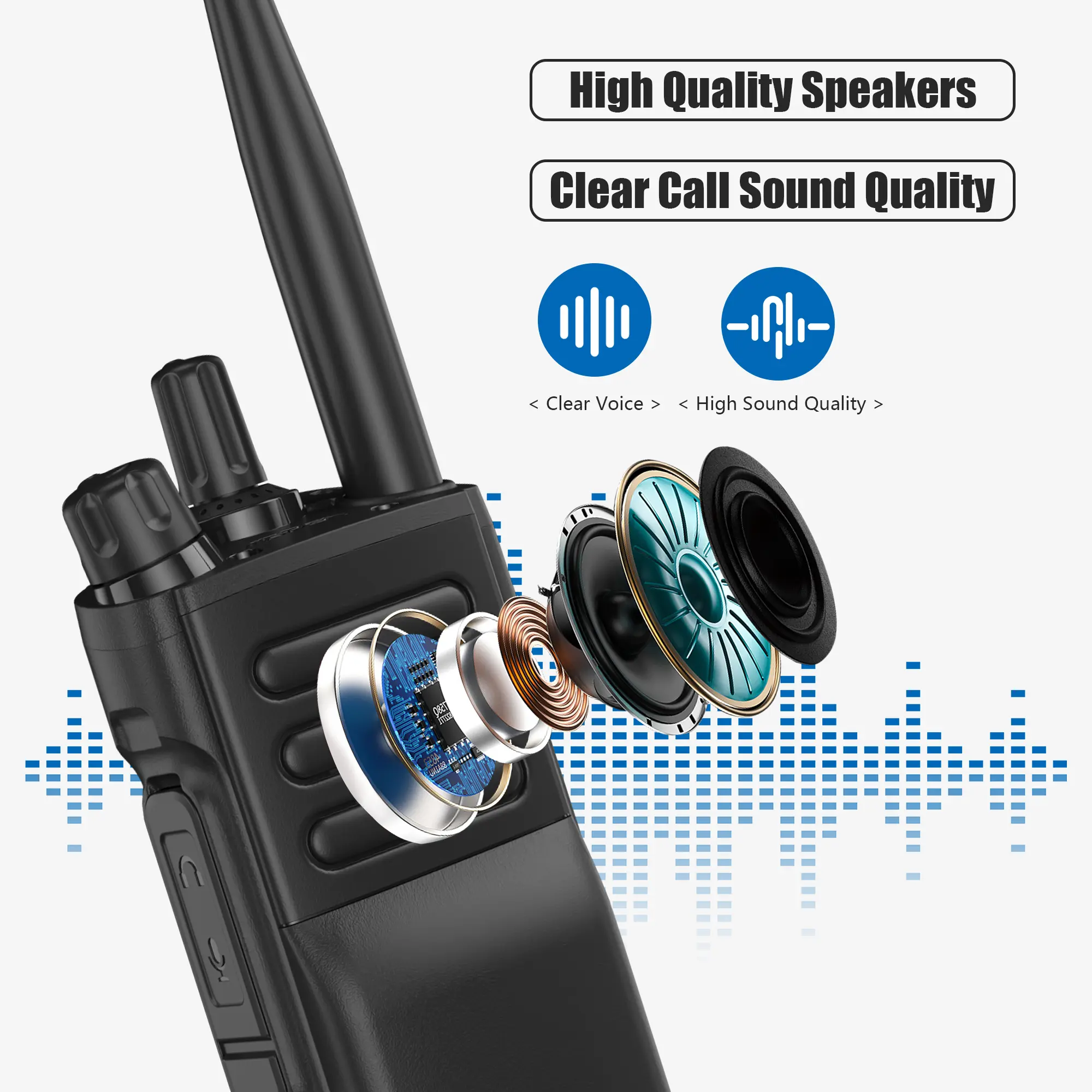 UV-32 Baofeng 10W Walkie Talkie Bluetooth Programming GPS Multi-Band Type-C Long-Range Communication CB Radio For Fishing Hiking