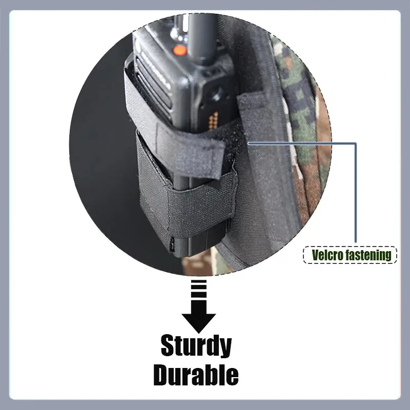 Triangle Chest Harness Shoulder Radio Holster Chest Pack Bag Adjustable Pouch Multi-function for BaoFeng UV-5RX Walkie Talkie