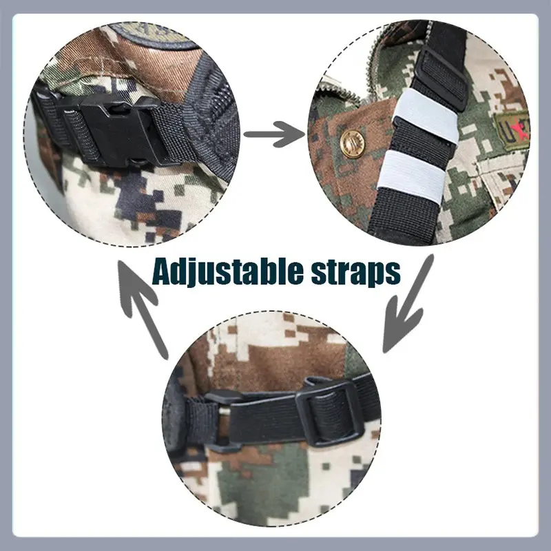 Triangle Chest Harness Shoulder Radio Holster Chest Pack Bag Adjustable Pouch Multi-function for BaoFeng UV-5RX Walkie Talkie