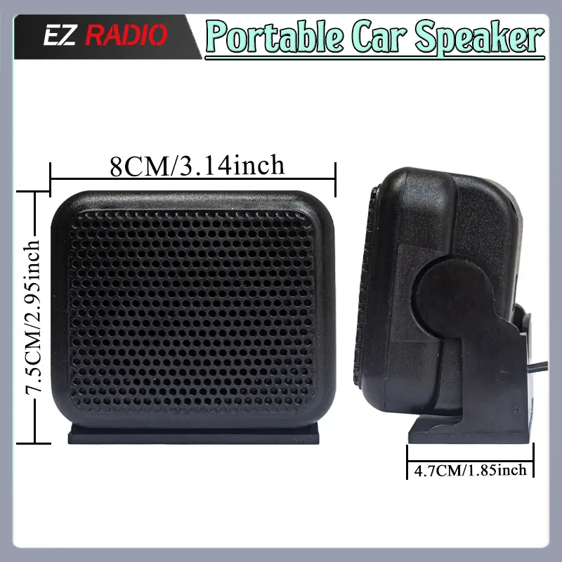 ShiQun 3.5mm P600 Car Radio External Speaker For Kenwood TM471A TYT TH-9000D Yaesu FT-1802M BaoJie BJ-318 Mobile Radio