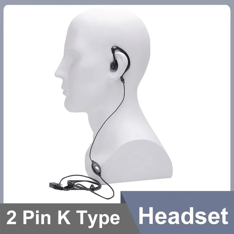 UV18Pro Headset 2 Pin QuanSheng UVK5 Earpiece UVK6 UV5R Plus BF DM-1701 UV17 Plus Walkie Talkie Air Tube Headphone Two Way Radio