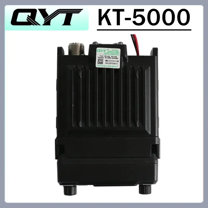 QYT KT-5000 Car Mobile Radio Separated Panel 25W 10KM VHF/UHF 136-174MHz & 400-480MHz Mini Two Way Radio Color FM Walkie Talkie