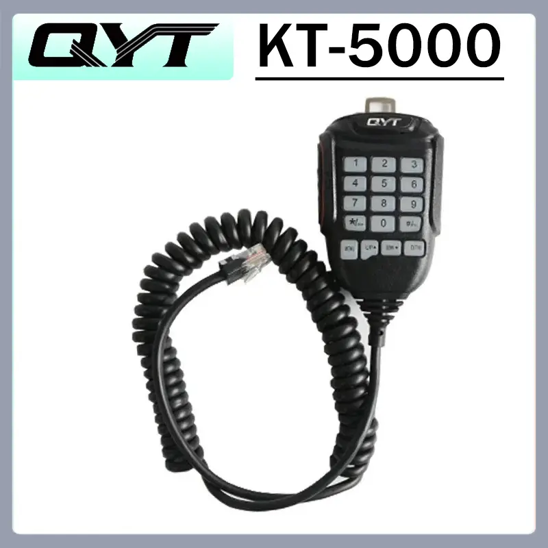 QYT KT-5000 Car Mobile Radio Separated Panel 25W 10KM VHF/UHF 136-174MHz & 400-480MHz Mini Two Way Radio Color FM Walkie Talkie