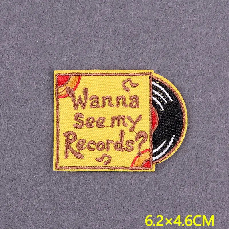 Black Humor Embroidered Patches On Clothes Stripes DIY Funny Slogan Patch Iron On Patches For Clothing Badges On Backpack Decor