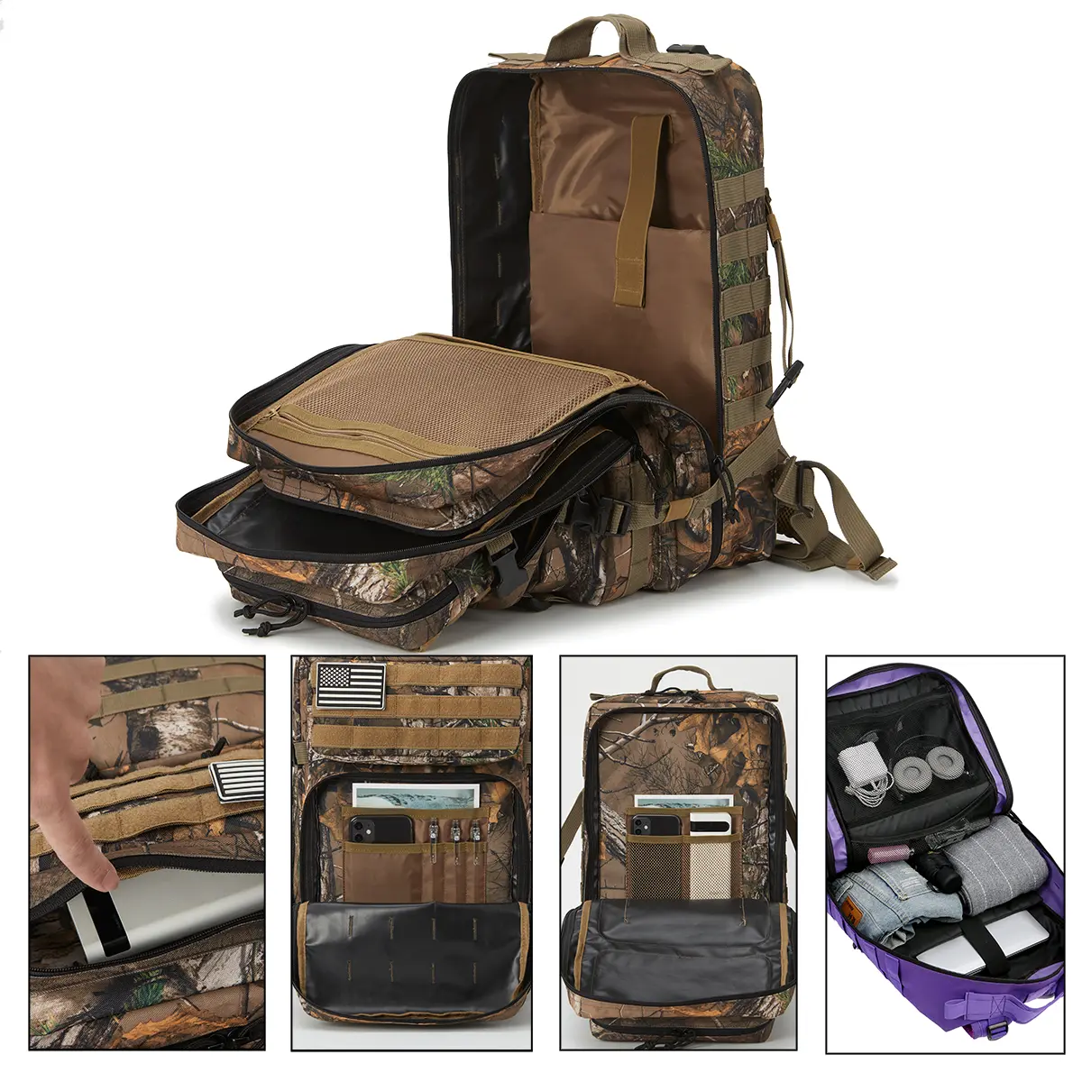 45L Large Capacity Outdoor Tactical Backpacks for men/Women 3 Days Gym Hiking Bags For Trekking Camping equipment back pack