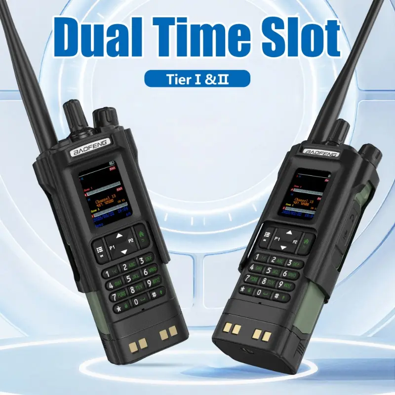 Baofeng DM-32 DMR GPS APRS 10W Analoge Digitale Walkie Talkie GMRS 999 Channel Air Band Two Way Radios DM32 Come With Belt Clip