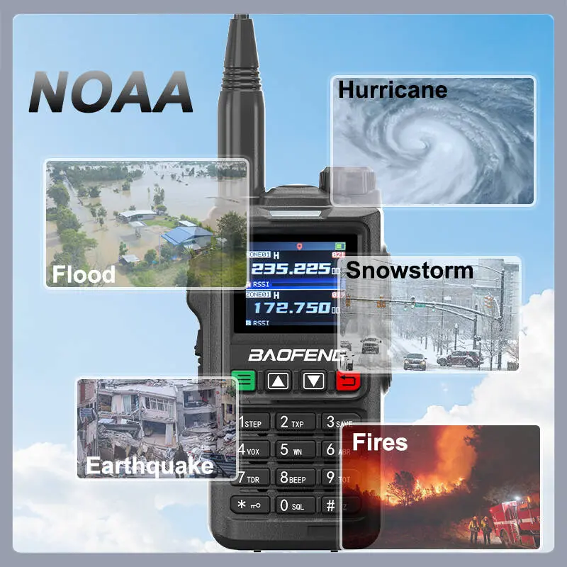 UV18 Pro Max GPS Baofeng Walkie Talkie Six Bands AM FM High Power Wireless Copy Frequency NOAA 999CH Long Range UV-17 Pro Radios