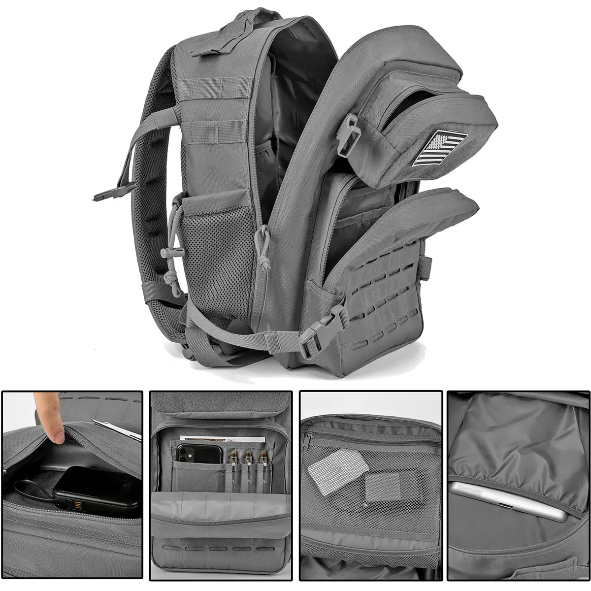 25L/45L Tactical Backpack for Men and Women Small School Outdoor Rucksack Survival Assault Bag Hiking Backpacks  back pack