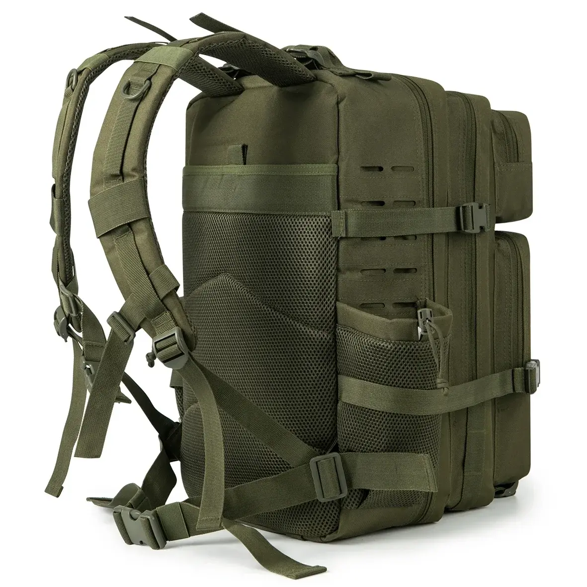 25L/45L Tactical Backpack for Women/men survival Laser Cut Molle Daypack Rucksack School backpack with Dual Cup Holder back pack