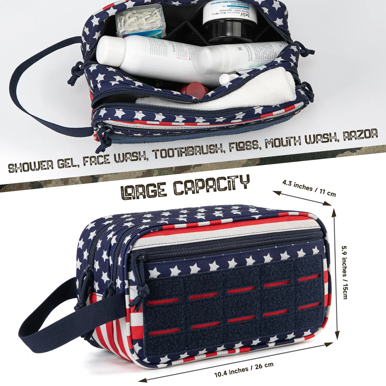Tactical Toiletry Bag For Men Hygiene Bag Tool Molle Pouches Small Dopp Kit Mens Shaving Kit Travel shower Bag