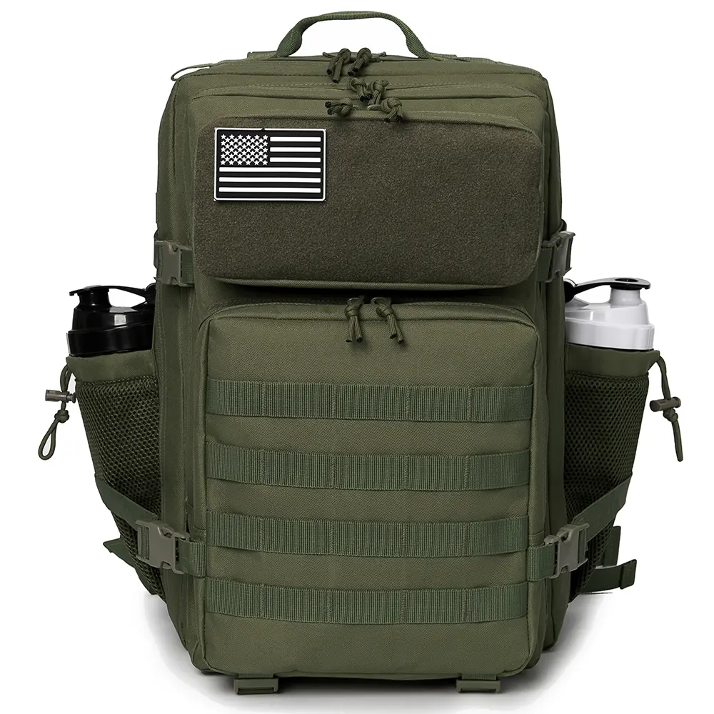 45L Tactical Backpack survival Bag Hunting MOLLE Backpack GYM For Men EDC Outdoor Hiking Rucksack Witch Bottle Holder