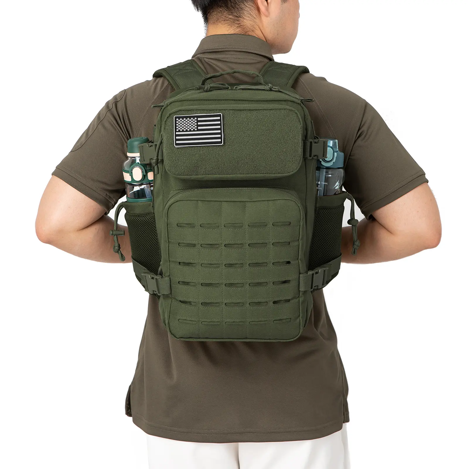25/45L Women/men Tactical Backpack Gym Rucksack Treeking  with Dual Cup Holder hiking backpacks camping equipment back pack